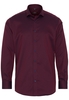 ETERNA LANGE MOUW OVERHEMD MODERN FIT KETTLANCÈ BORDEAUX MET RELIËF
