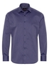 ETERNA LANGE MOUW OVERHEMD MODERN FIT KETTLANCÈ LILA / DONKERBLAUW MET