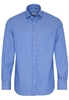 ETERNA LANGE MOUW OVERHEMD MODERN FIT KETTLANCÈ MEDIUM BLAUW MET