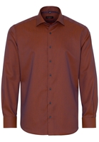 ETERNA LANGE MOUW OVERHEMD MODERN FIT KETTLANCÈ NAVY / ROESTROOD MET