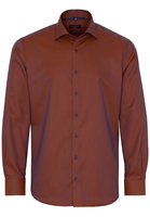ETERNA LANGE MOUW OVERHEMD MODERN FIT KETTLANCÈ NAVY / ROESTROOD MET