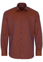 ETERNA LANGE MOUW OVERHEMD MODERN FIT KETTLANCÈ NAVY / ROESTROOD MET