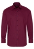 ETERNA LANGE MOUW OVERHEMD MODERN FIT KETTLANCÈ ROOD MET RELIËF