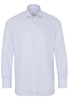 ETERNA LANGE MOUW OVERHEMD MODERN FIT NEVER IRON SHIRT TWILL BLAUW/WIT