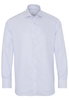 ETERNA LANGE MOUW OVERHEMD MODERN FIT NEVER IRON SHIRT TWILL BLAUW/WIT