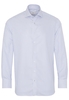ETERNA LANGE MOUW OVERHEMD MODERN FIT NEVER IRON SHIRT TWILL BLAUW/WIT