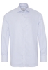 ETERNA LANGE MOUW OVERHEMD MODERN FIT NEVER IRON SHIRT TWILL BLAUW/WIT