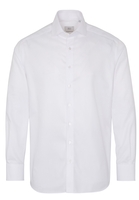 ETERNA LANGE MOUW OVERHEMD MODERN FIT NEVER IRON SHIRT TWILL WIT MET