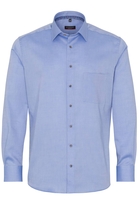ETERNA LANGE MOUW OVERHEMD MODERN FIT OXFORD BLAUW UNI
