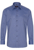 ETERNA LANGE MOUW OVERHEMD MODERN FIT OXFORD BLAUW/ROOD PRINT