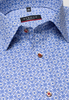 ETERNA LANGE MOUW OVERHEMD MODERN FIT OXFORD BLAUW/WIT PRINT