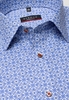 ETERNA LANGE MOUW OVERHEMD MODERN FIT OXFORD BLAUW/WIT PRINT