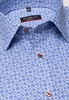 ETERNA LANGE MOUW OVERHEMD MODERN FIT OXFORD BLAUW/WIT PRINT