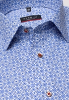 ETERNA LANGE MOUW OVERHEMD MODERN FIT OXFORD BLAUW/WIT PRINT