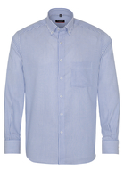 ETERNA LANGE MOUW OVERHEMD MODERN FIT OXFORD LICHTBLAUW / WIT
