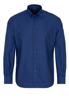 ETERNA LANGE MOUW OVERHEMD MODERN FIT OXFORD MARINEBLAUW UNI