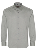 ETERNA LANGE MOUW OVERHEMD MODERN FIT OXFORD OKERGROEN UNI