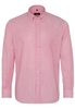 ETERNA LANGE MOUW OVERHEMD MODERN FIT OXFORD ROOD/WIT GESTREEPT