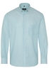 ETERNA LANGE MOUW OVERHEMD MODERN FIT OXFORD TURKOOIS / WIT GESTREEPT