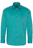 ETERNA LANGE MOUW OVERHEMD MODERN FIT OXFORD TURKOOIS UNI