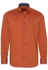 ETERNA LANGE MOUW OVERHEMD MODERN FIT PINPOINT BAKSTEENROOD UNI
