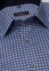 ETERNA LANGE MOUW OVERHEMD MODERN FIT PINPOINT BLAUW PRINT