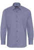 ETERNA LANGE MOUW OVERHEMD MODERN FIT PINPOINT BLAUW PRINT