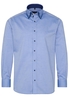 ETERNA LANGE MOUW OVERHEMD MODERN FIT PINPOINT BLAUW UNI