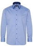 ETERNA LANGE MOUW OVERHEMD MODERN FIT PINPOINT BLAUW UNI