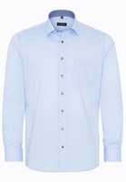ETERNA LANGE MOUW OVERHEMD MODERN FIT PINPOINT LICHTBLAUW UNI
