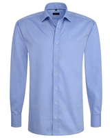 ETERNA LANGE MOUW OVERHEMD MODERN FIT PINPOINT MEDIUM BLAUW UNI