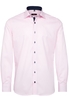 ETERNA LANGE MOUW OVERHEMD MODERN FIT PINPOINT ROZE UNI