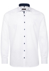 ETERNA LANGE MOUW OVERHEMD MODERN FIT PINPOINT WIT UNI