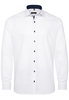 ETERNA LANGE MOUW OVERHEMD MODERN FIT PINPOINT WIT UNI