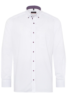 ETERNA LANGE MOUW OVERHEMD MODERN FIT PINPOINT WIT UNI