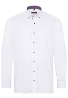ETERNA LANGE MOUW OVERHEMD MODERN FIT PINPOINT WIT UNI