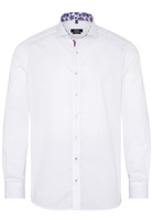 ETERNA LANGE MOUW OVERHEMD MODERN FIT PINPOINT WIT UNI