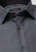 ETERNA LANGE MOUW OVERHEMD MODERN FIT PINPOINT ZWART UNI