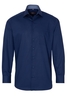 ETERNA LANGE MOUW OVERHEMD MODERN FIT POPELINE MARINEBLAUW UNI