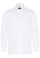 ETERNA LANGE MOUW OVERHEMD MODERN FIT POPELINE WIT UNI