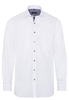 ETERNA LANGE MOUW OVERHEMD MODERN FIT POPELINE WIT UNI