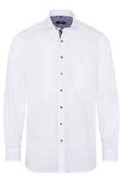 ETERNA LANGE MOUW OVERHEMD MODERN FIT POPELINE WIT UNI