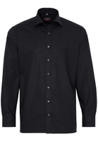 ETERNA LANGE MOUW OVERHEMD MODERN FIT POPELINE ZWART UNI