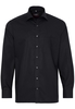 ETERNA LANGE MOUW OVERHEMD MODERN FIT POPELINE ZWART UNI