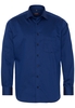 ETERNA LANGE MOUW OVERHEMD MODERN FIT SATIJNBINDING BLAUW/ZWART