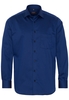 ETERNA LANGE MOUW OVERHEMD MODERN FIT SATIJNBINDING BLAUW/ZWART