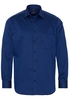 ETERNA LANGE MOUW OVERHEMD MODERN FIT SATIJNBINDING BLAUW/ZWART