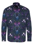 ETERNA LANGE MOUW OVERHEMD MODERN FIT SATIJNBINDING KLEURRIJK PRINT
