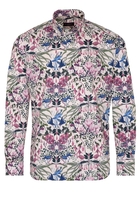 ETERNA LANGE MOUW OVERHEMD MODERN FIT SATIJNBINDING KLEURRIJK PRINT