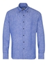 ETERNA LANGE MOUW OVERHEMD MODERN FIT SOFT TAILORING BLAUW UNI